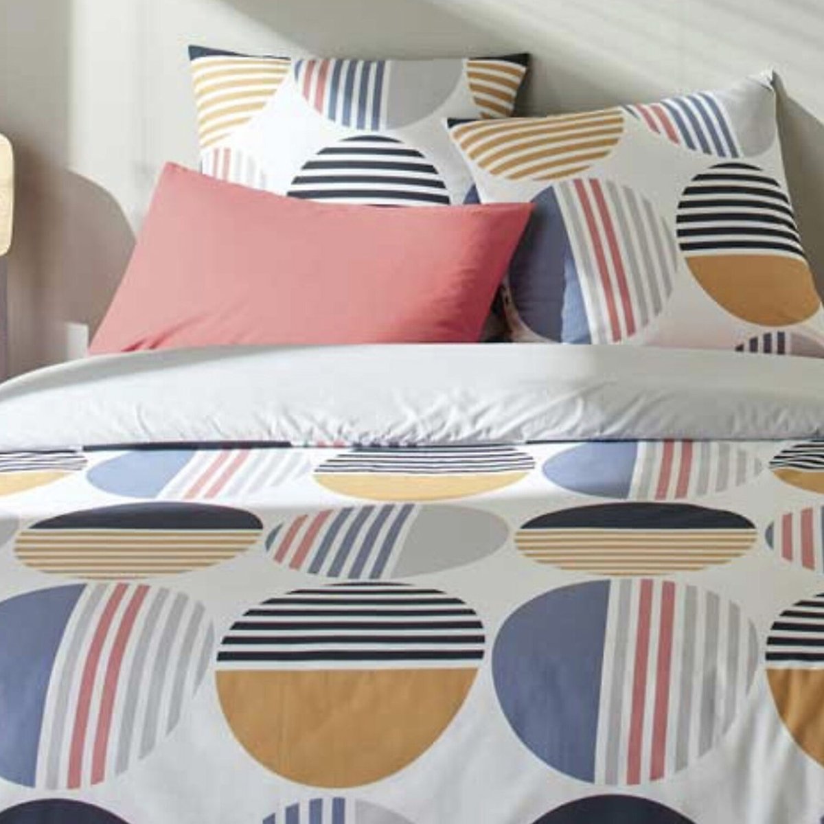 Parure imprimée housse de couette + taie(s) en coton, Liviau design, C DESIGN HOME TEXTILE