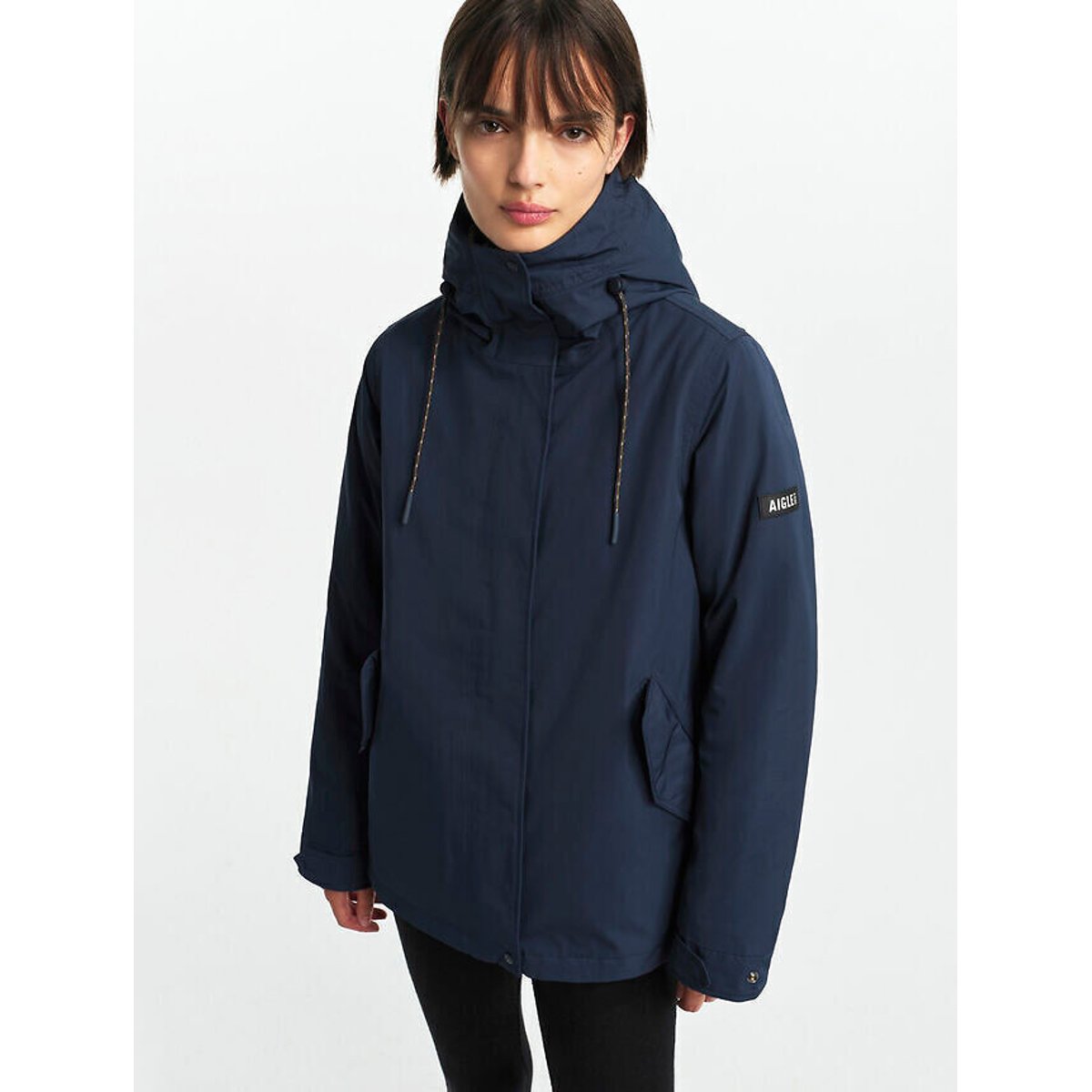 Mittellanger, gesteppter Parka mit Sherpa-Kapuze von MTD® marine, AIGLE