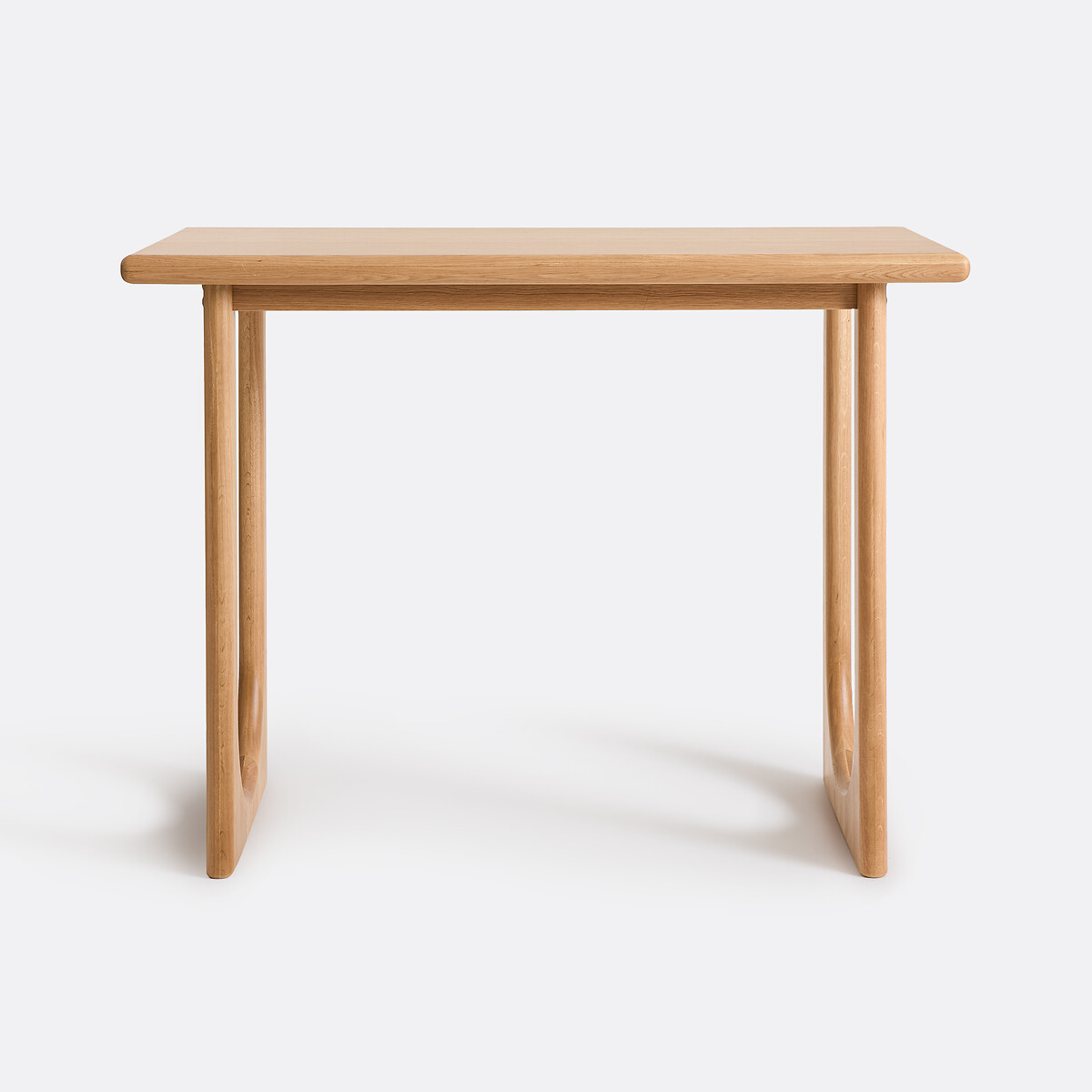 Tavolo da bar, rovere massiccio e impiallacciato, larghezza 140 cm, DOUVE color quercia, LA REDOUTE INTERIEURS