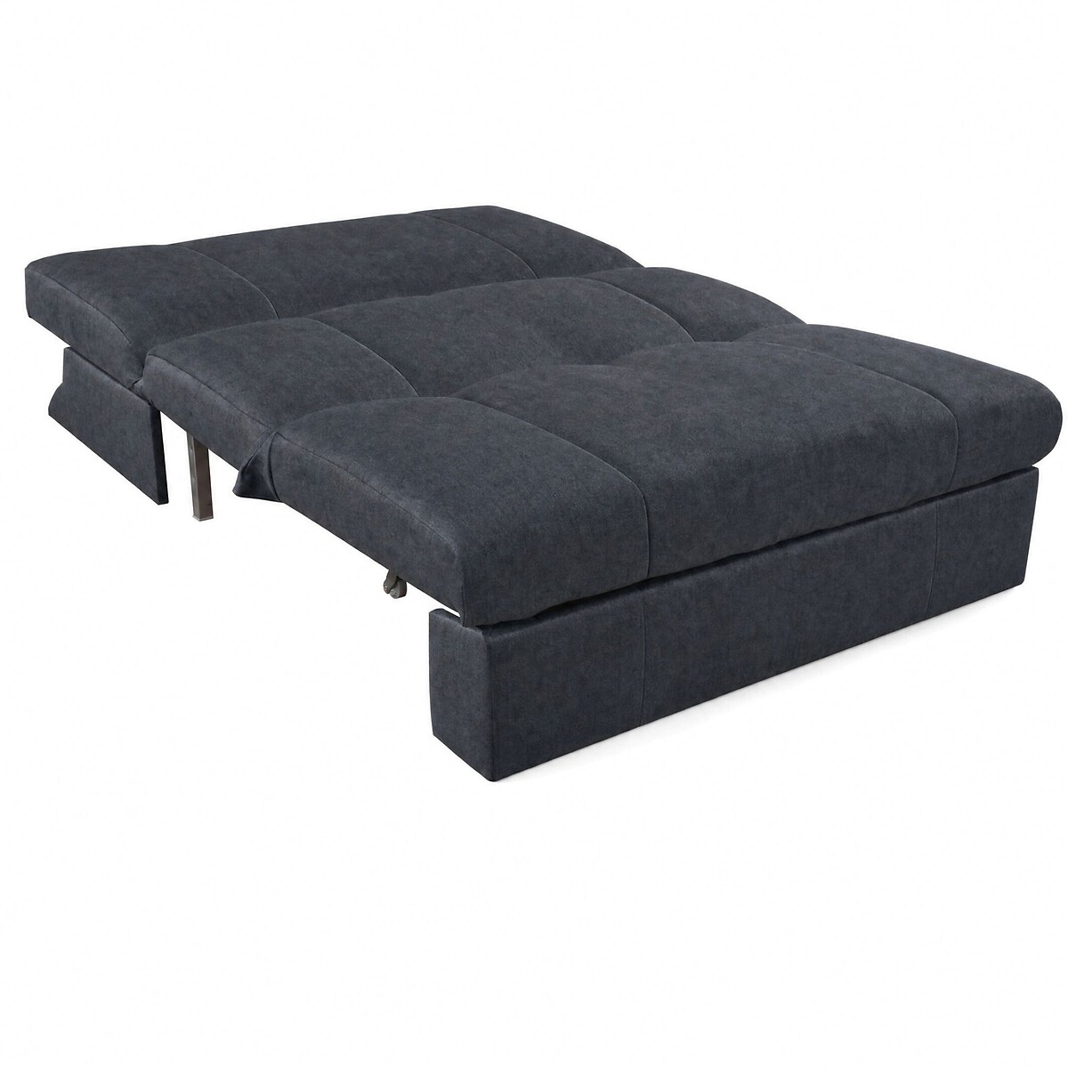 Rockford Velvet Double Sofabed with Pocket Foam Mattress dark grey , ÉDITÉ