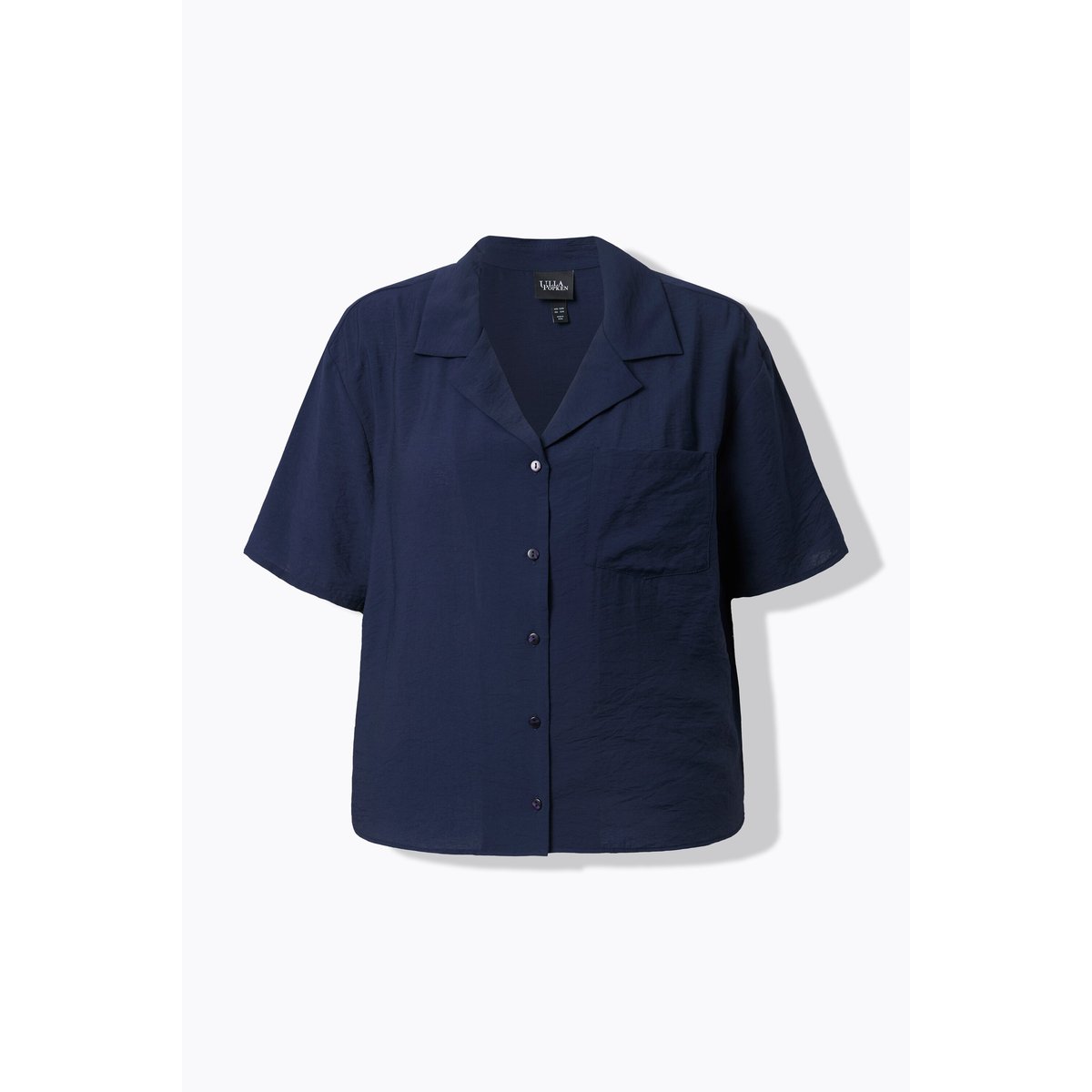 Blouse courte Boxy Fit marine, ULLA POPKEN