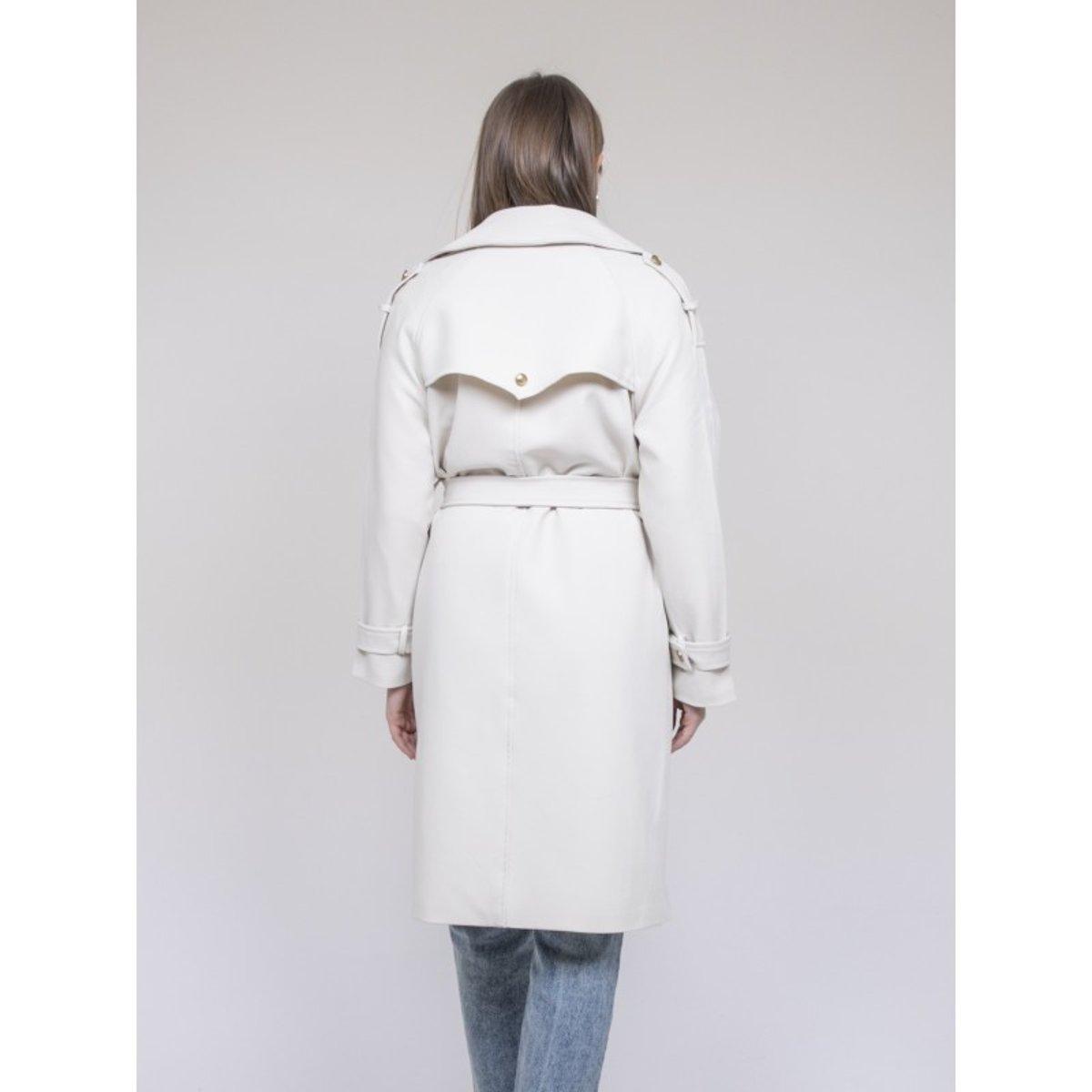 Trench Long Unzile ecru, DONA LISA