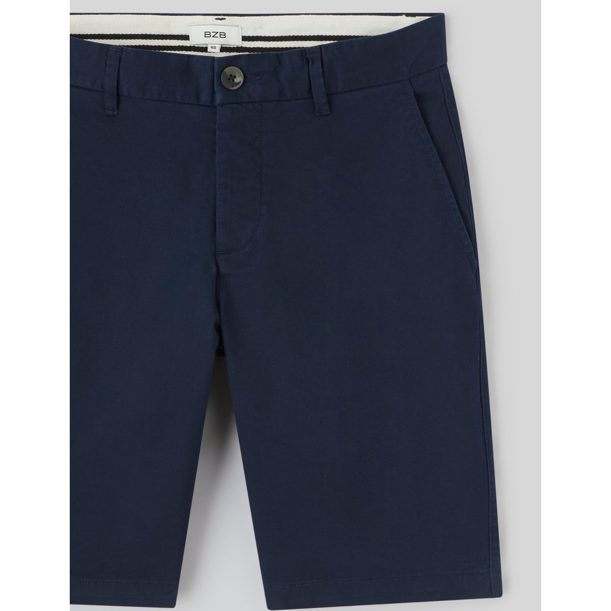 Bermuda chino bleu foncé, BZB