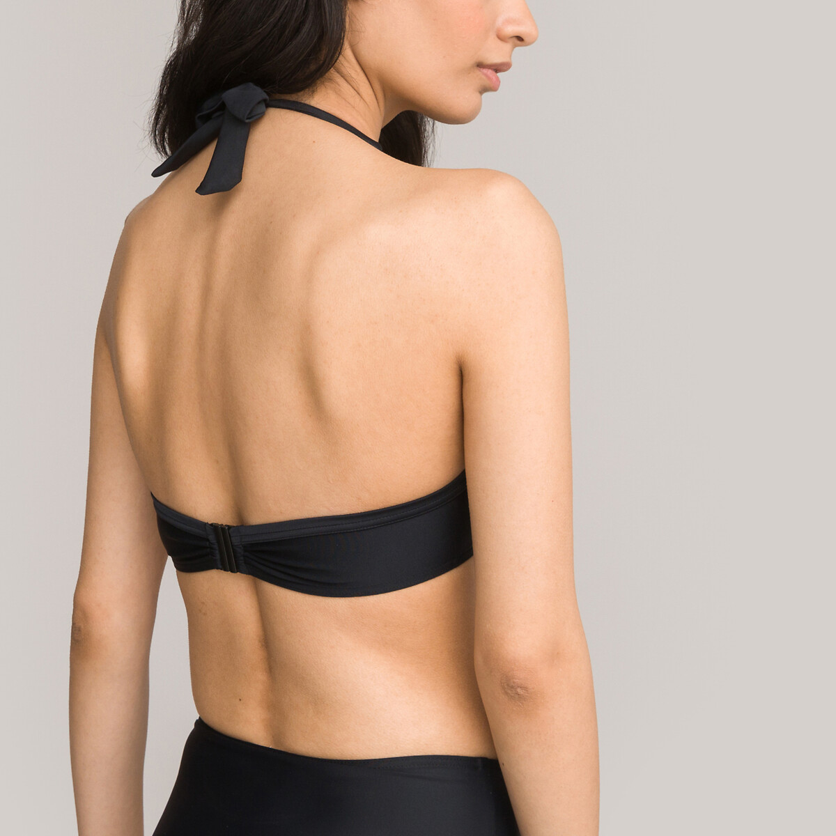 Halterneck Bikini Top black, LA REDOUTE COLLECTIONS