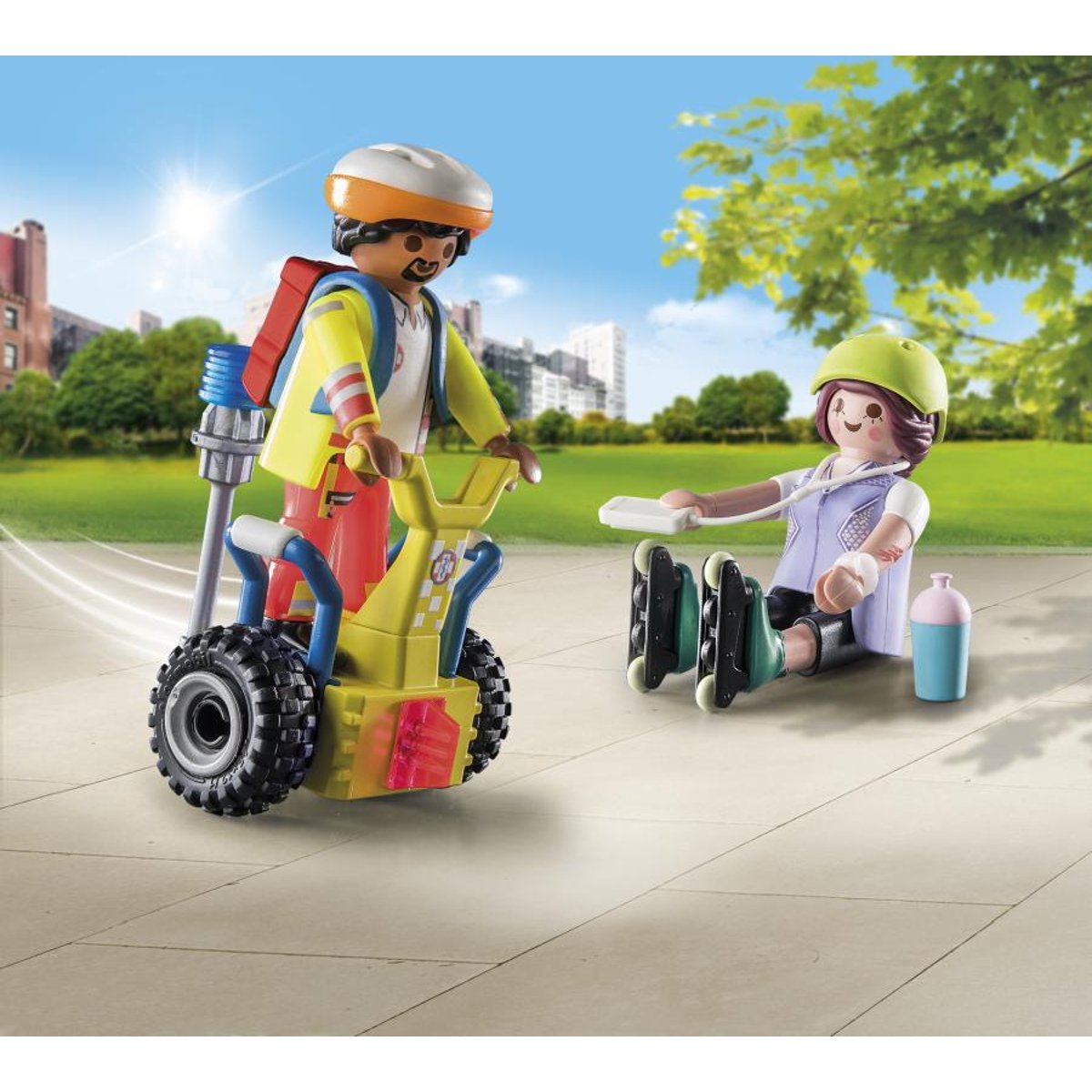 City Life Starter Pack Secouriste avec gyropode multicolore, PLAYMOBIL