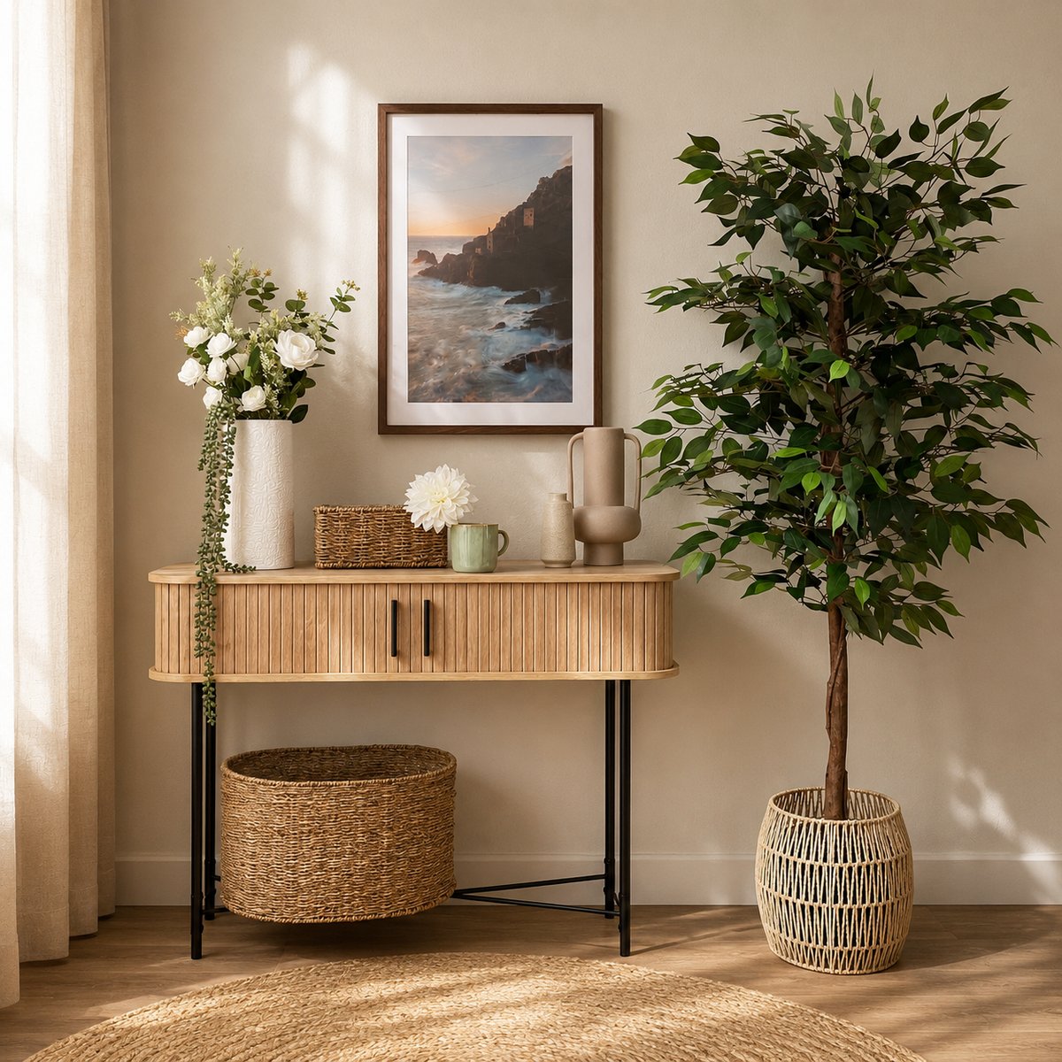 Ficus artificiel vert 180cm vert, LIGNE DECO
