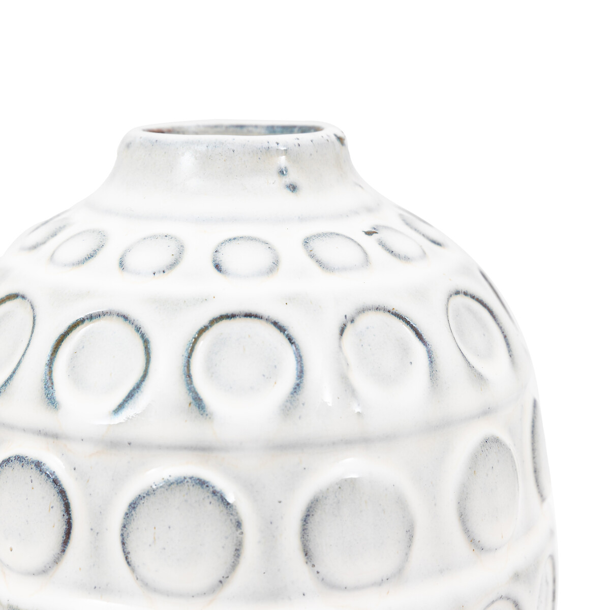 Kusama 18cm Dotted Ceramic Vase grey, ÉDITÉ