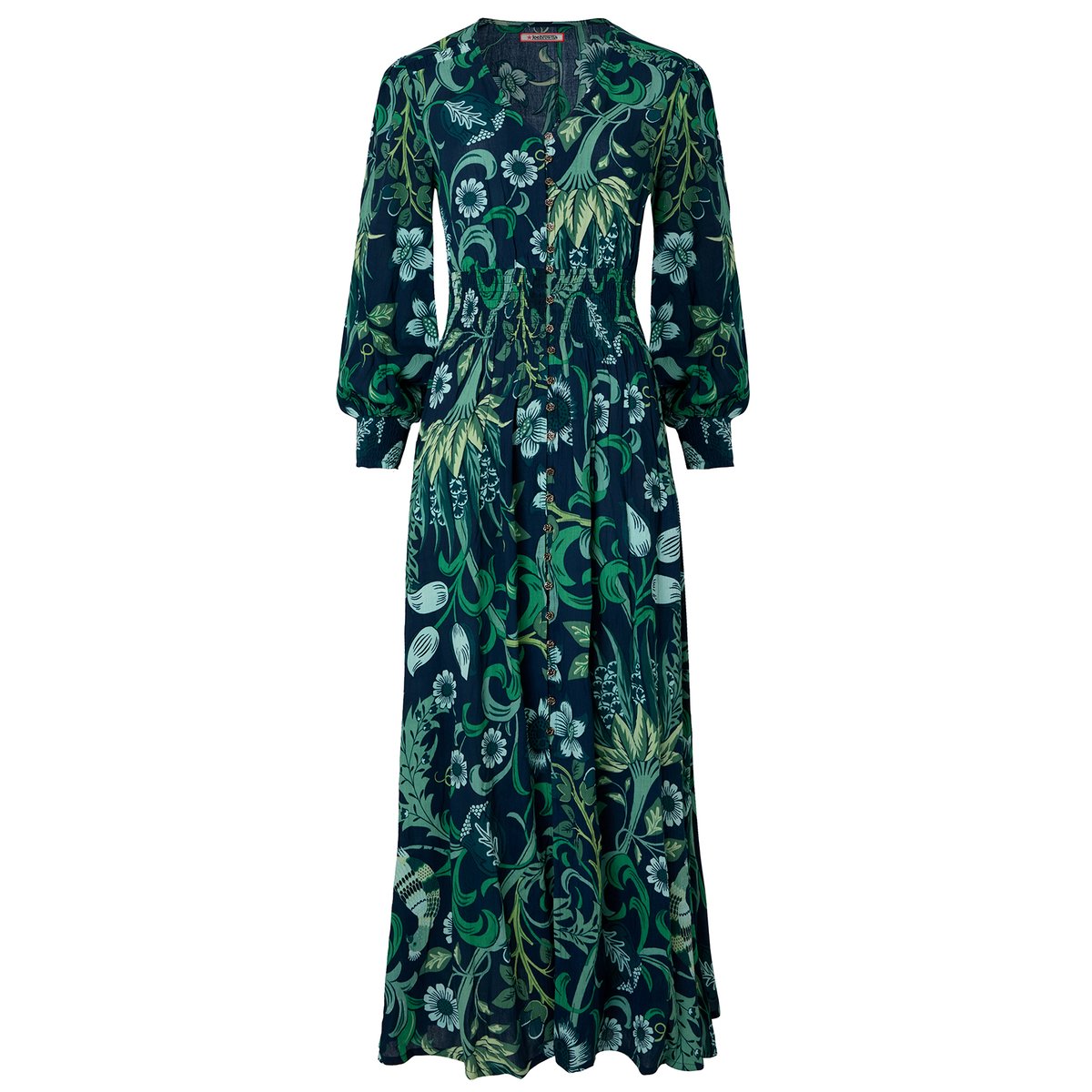 Robe Longue à Manches Longues Florence vert, JOE BROWNS