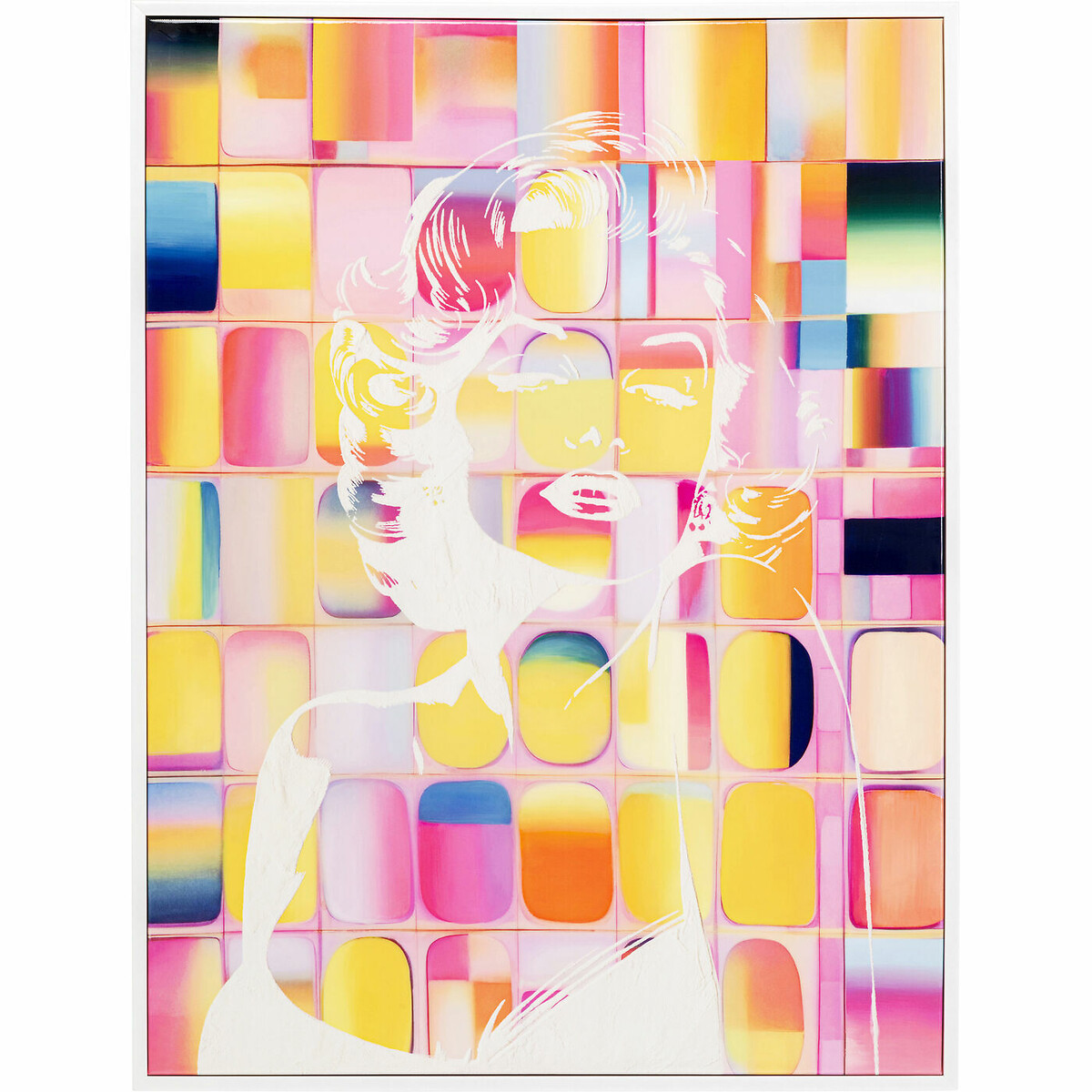 Quadro tela Diva Pixel 120x90cm nero , KARE DESIGN