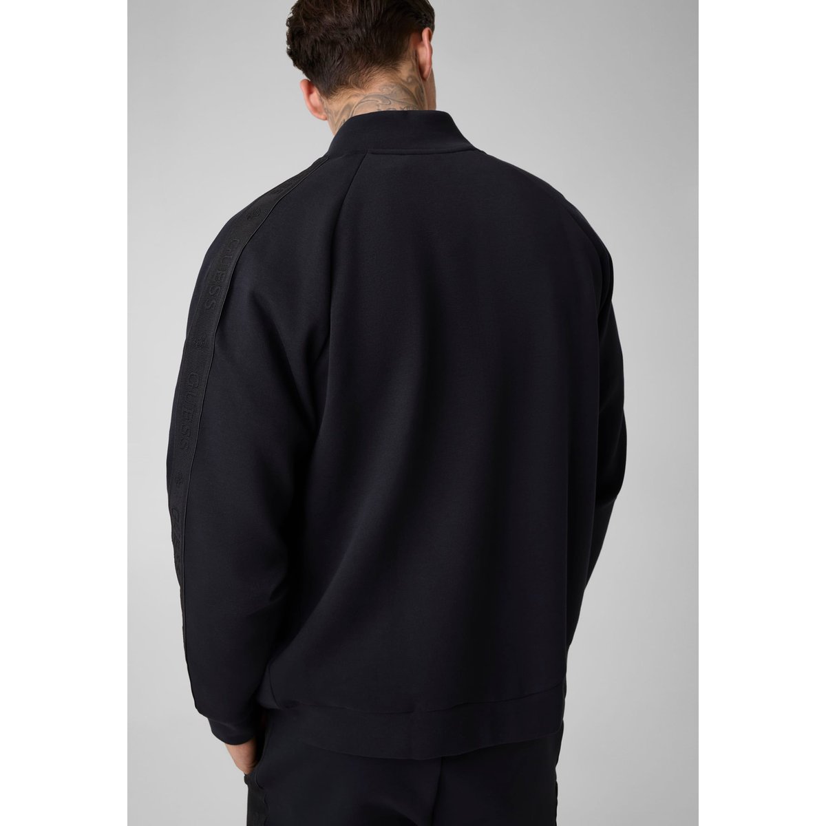 Sweatshirt Zippé Intégral noir, GUESS