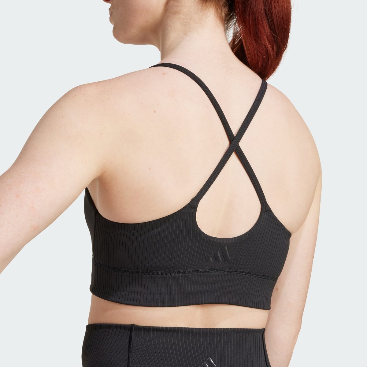 Brassière Longue Côtelée Adidas All Me Maintien Léger Brassière Longue Côtelée Adidas All Me Maintien Léger black, adidas Performance
