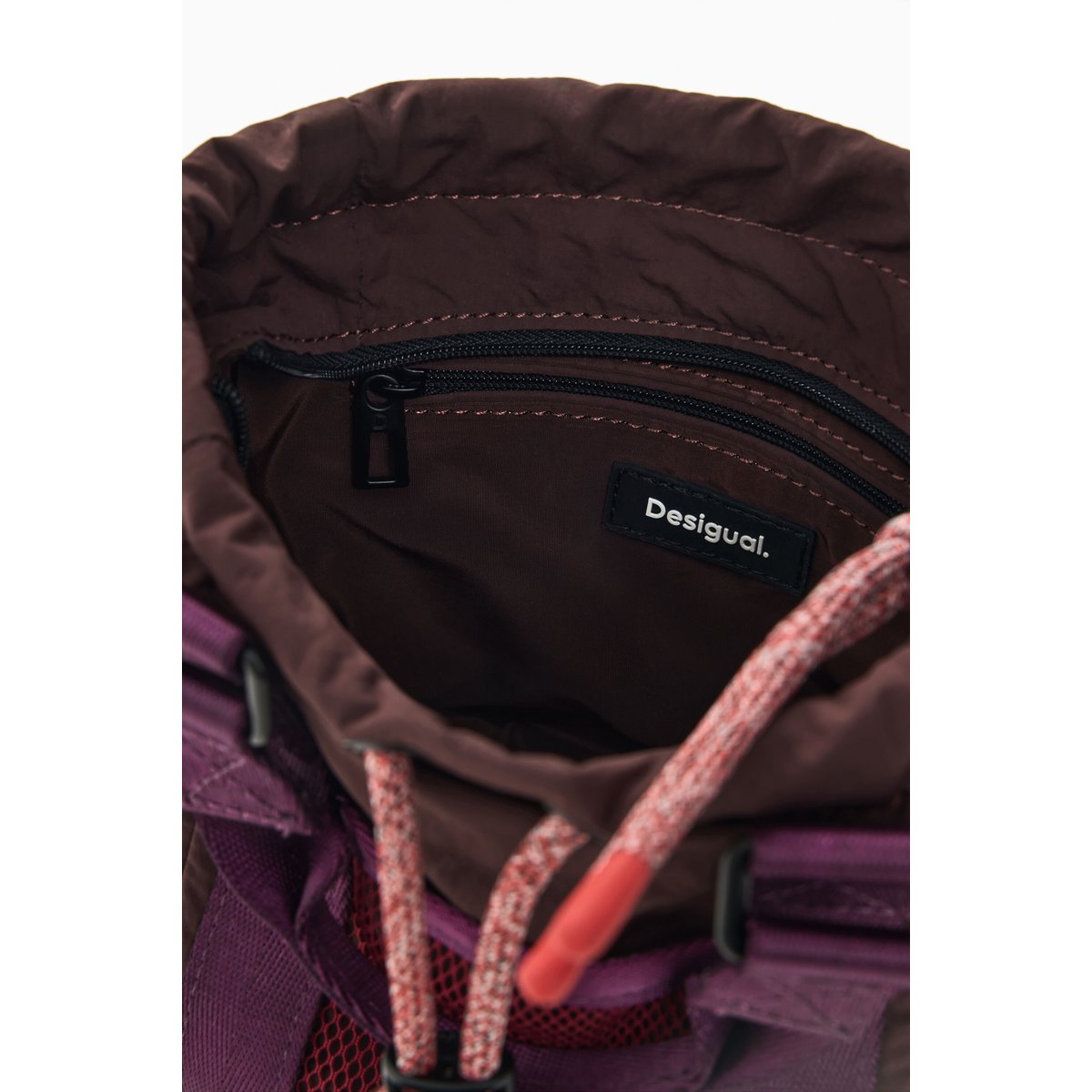 Petit porte-monnaie en nylon rouge, DESIGUAL