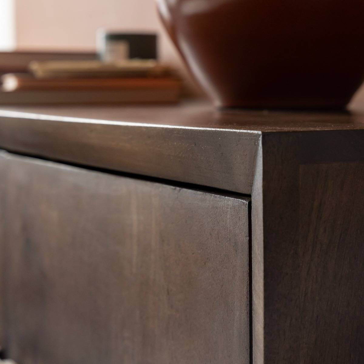 Buffet en bois de manguier HESTIA bois foncé, MADE IN MEUBLES
