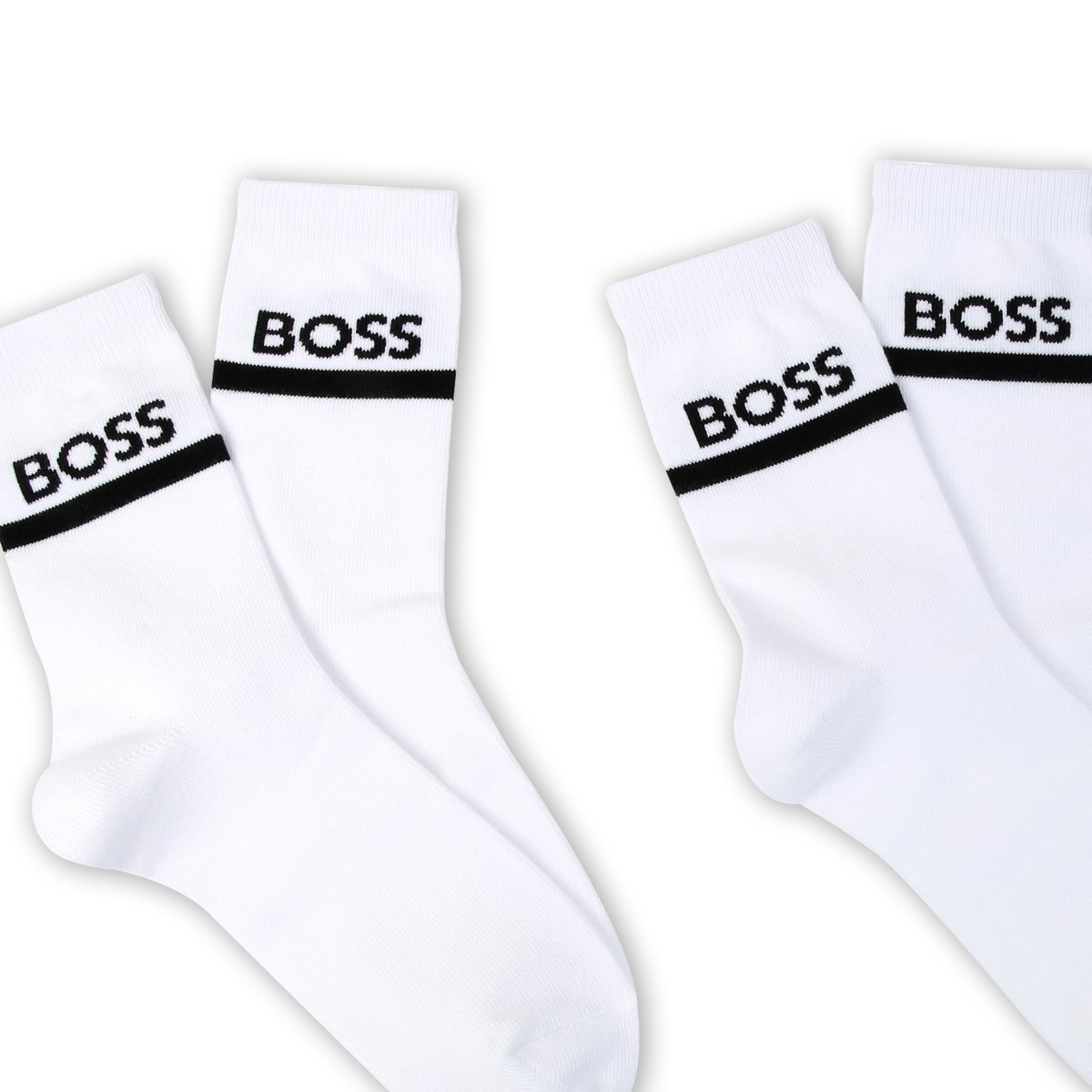 Lot de 2 paires de chaussettes blanc, BOSS KIDSWEAR