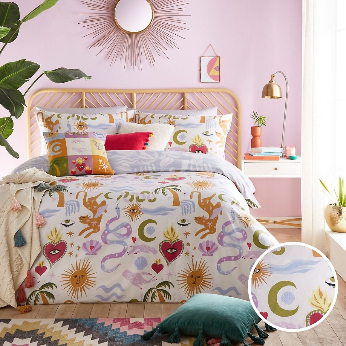 Alchemy Duvet Cover and Pillowcase Set multi-coloured, FURN.