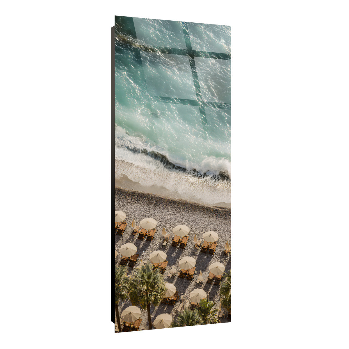 Tableau Sur Verre Synthétique Bain De Soleil PLAGE tableau en verre synthétique, CEANOTHE