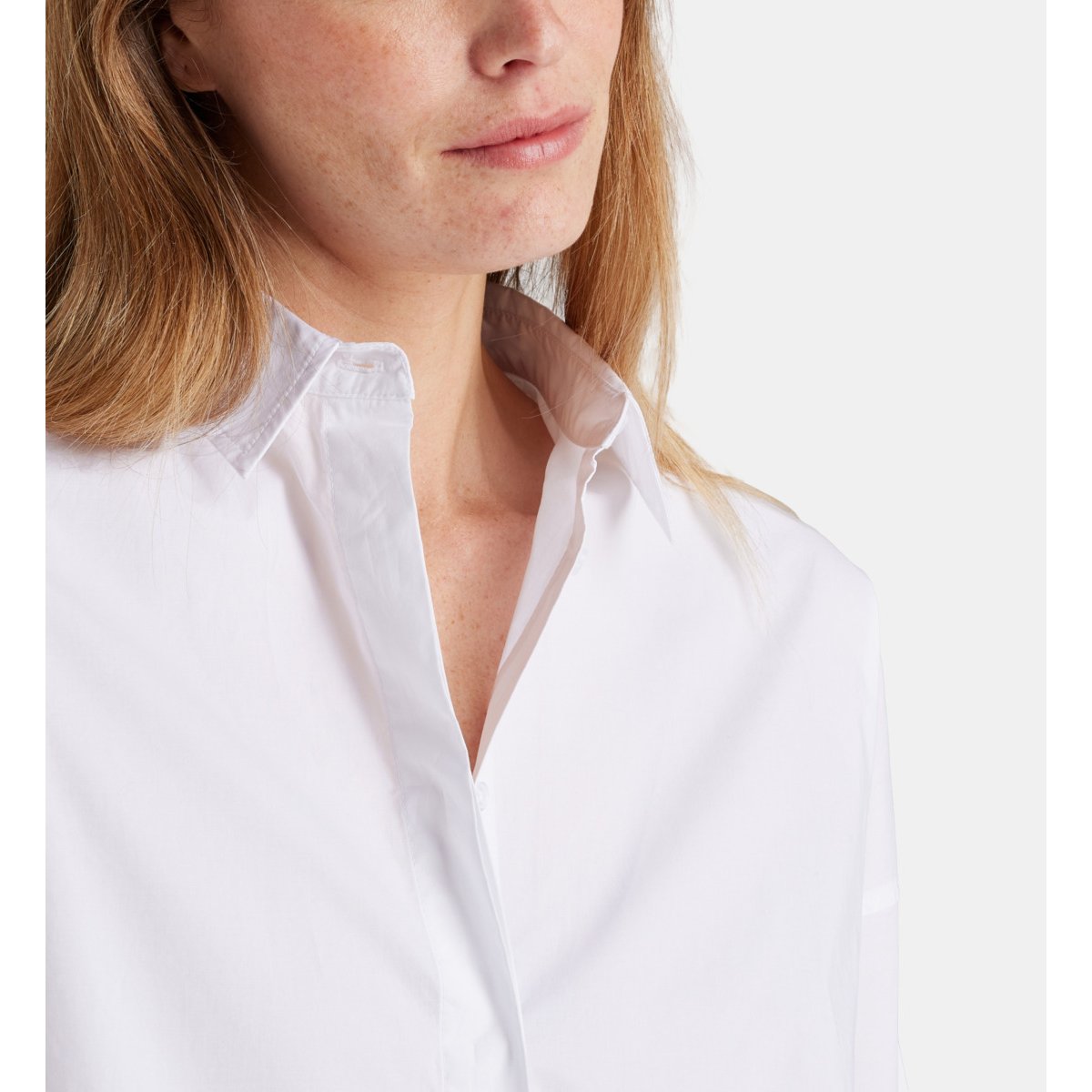 Chemise camille coton popeline blanc, GALERIES LAFAYETTE