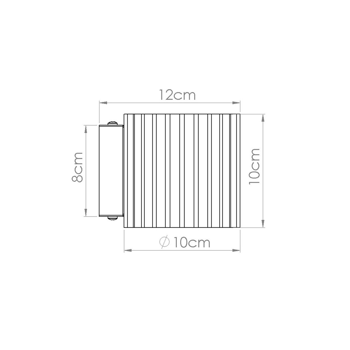 Applique murale Aluminium Bleu G9 1 AURA bleu, EDEN