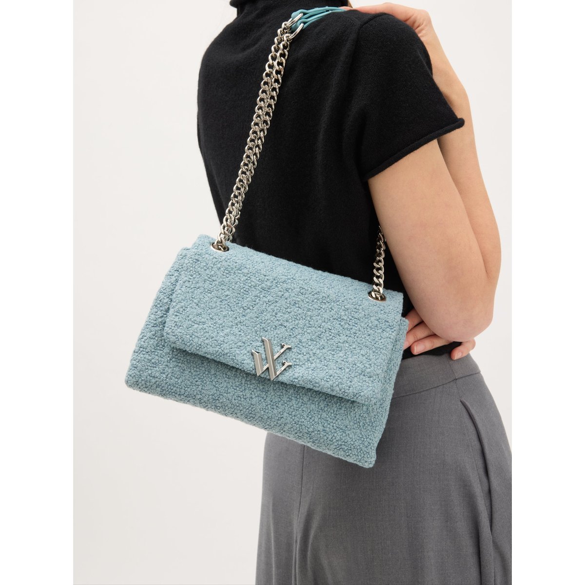 Sac à main à chaine IDOL bleu, VANESSA WU