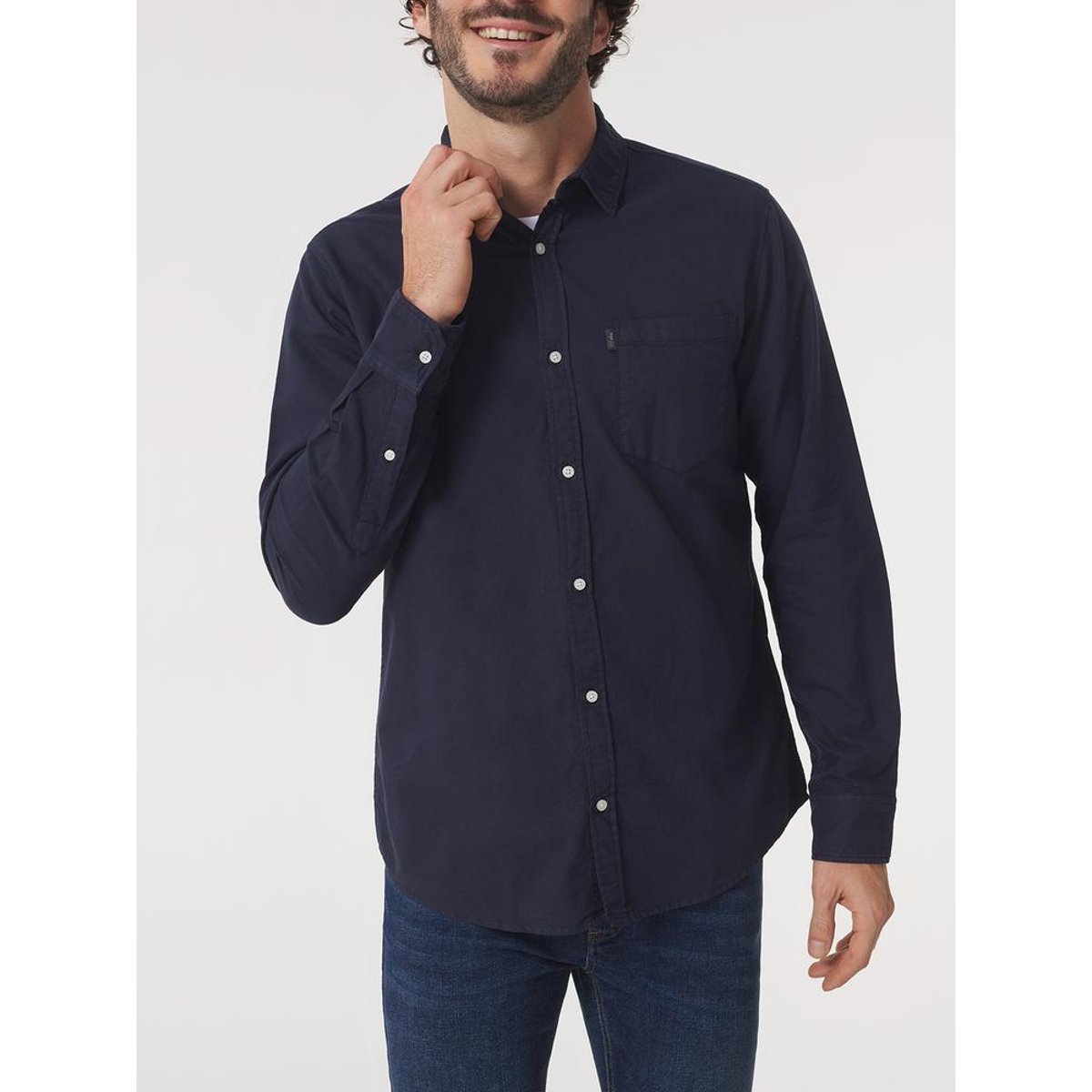 Chemise manches longues BRODYCHE14726 navy, TBS