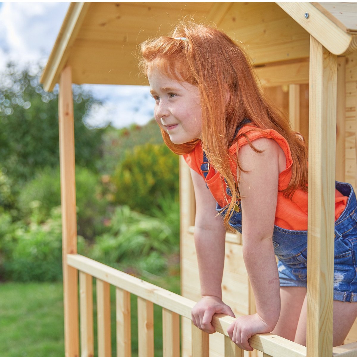 Maisonnette cabane sur pilotis COLLINE marron, TP TOYS