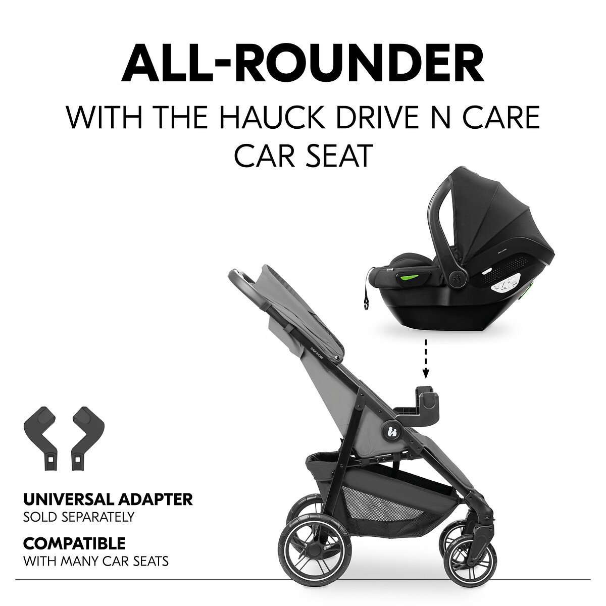 Shop N Care Pushchair grey, HAUCK