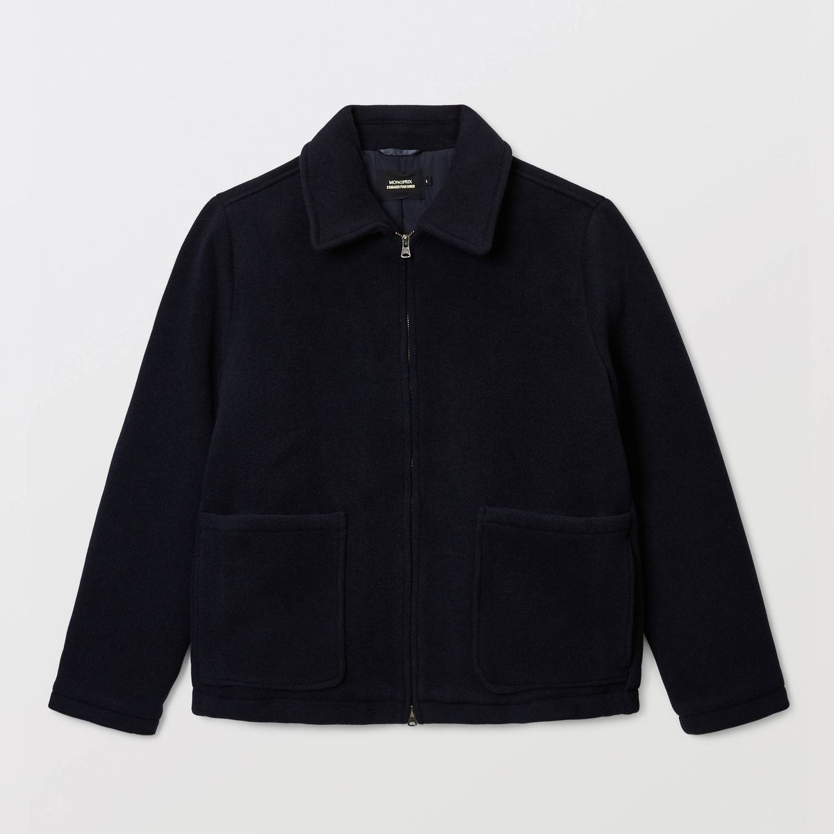 Veste zippé contenant de la laine marine, MONOPRIX