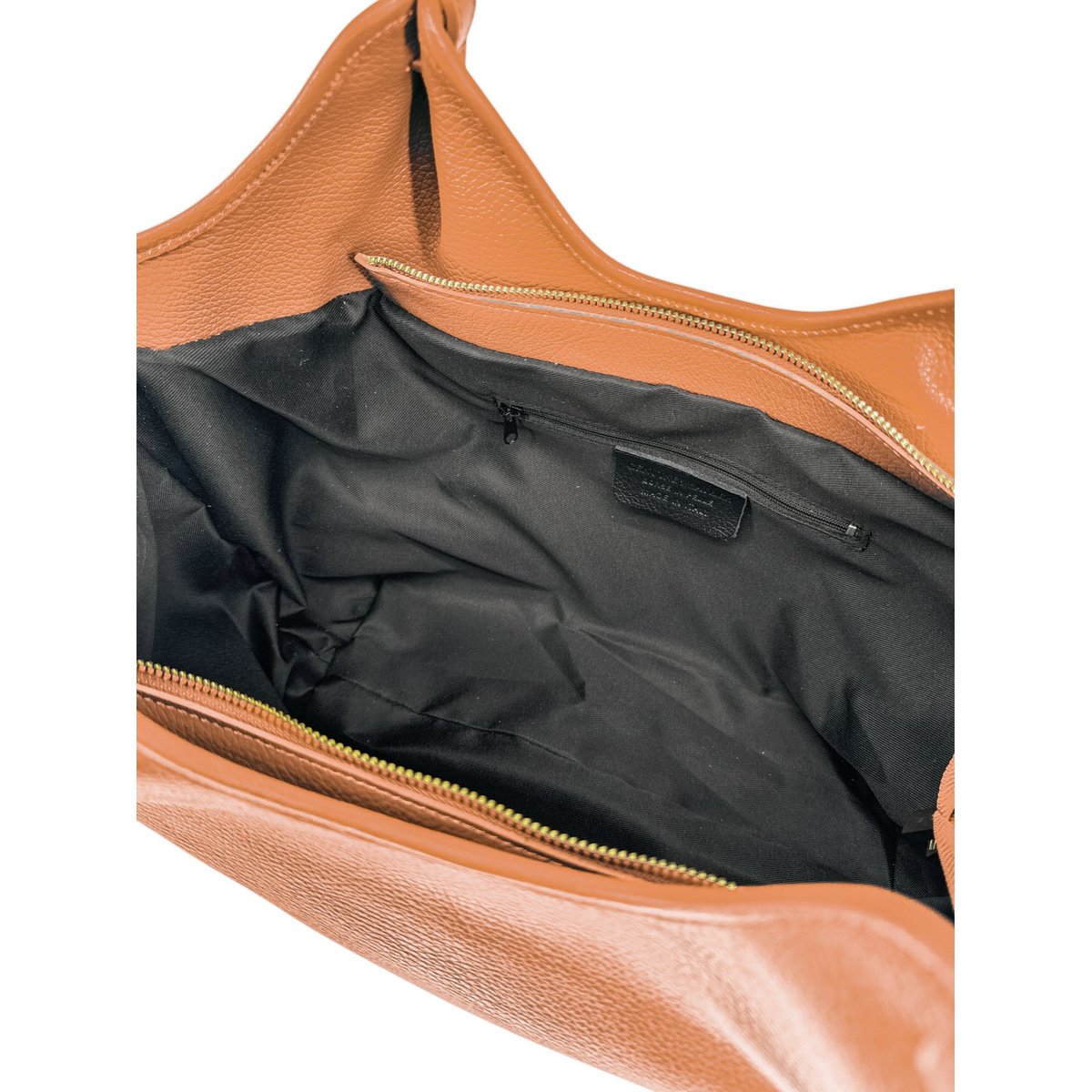 Sac cabas en cuir grainé ALYSSA camel, OH MY BAG