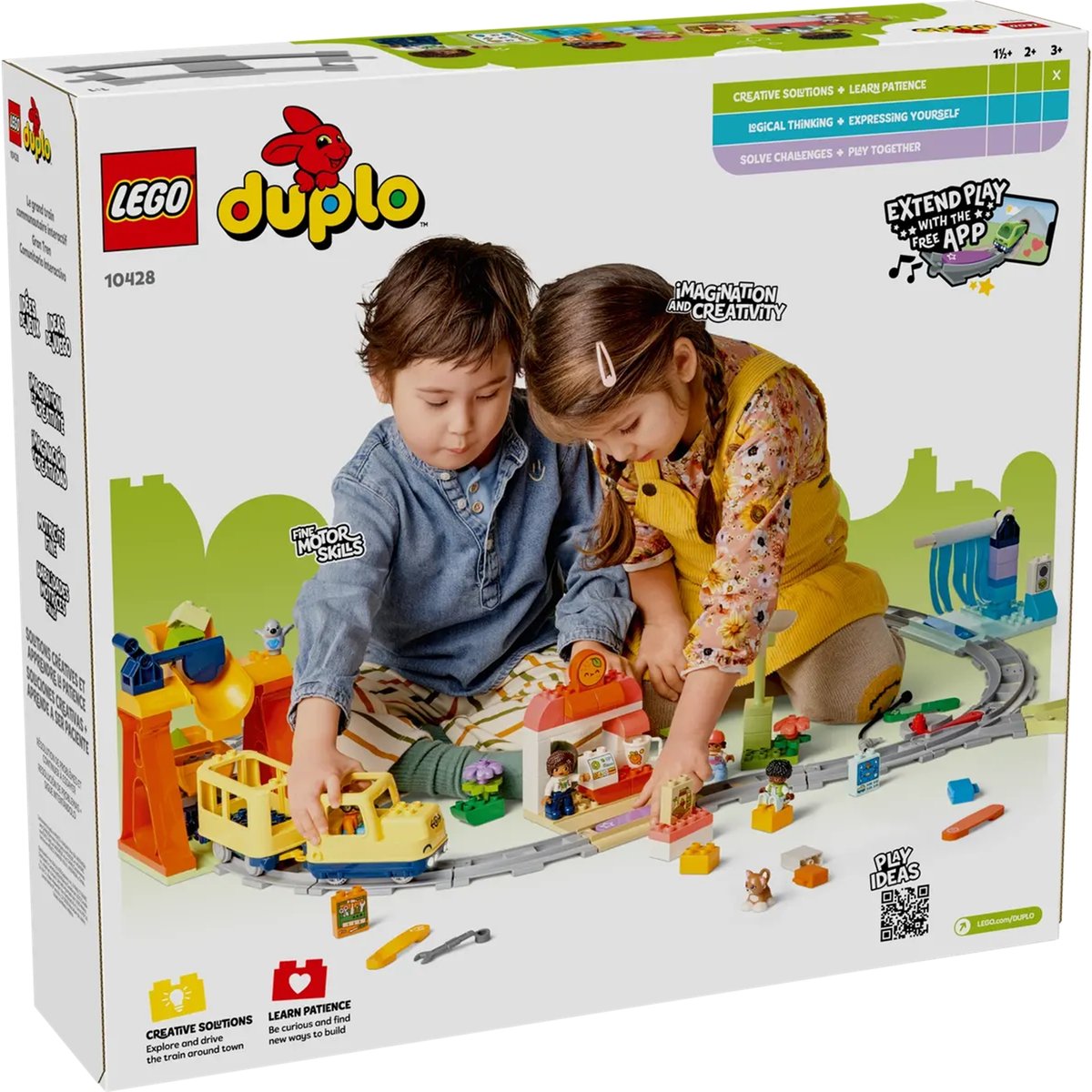 LEGO DUPLO - Grand Train Communautaire Interactif - 10428 pour Enfants multicolore, LEGO