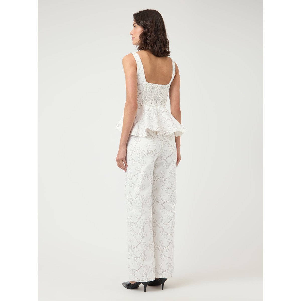 Jean Droit blanc - star white, YAS