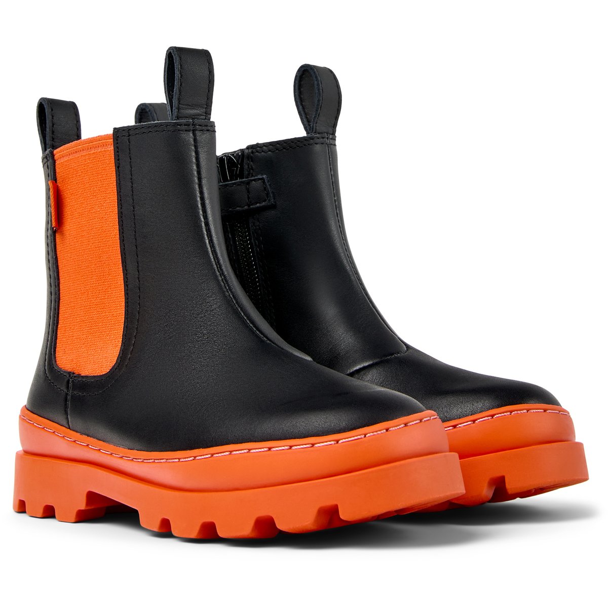 Bottines Brutus cuir noir 1, CAMPER