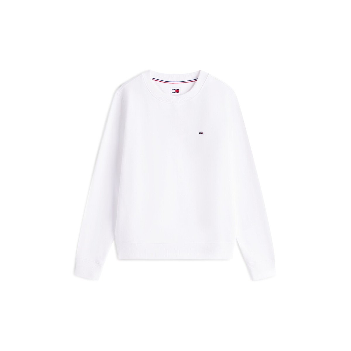 Sweat de gola redonda, mangas compridas branco, TOMMY JEANS
