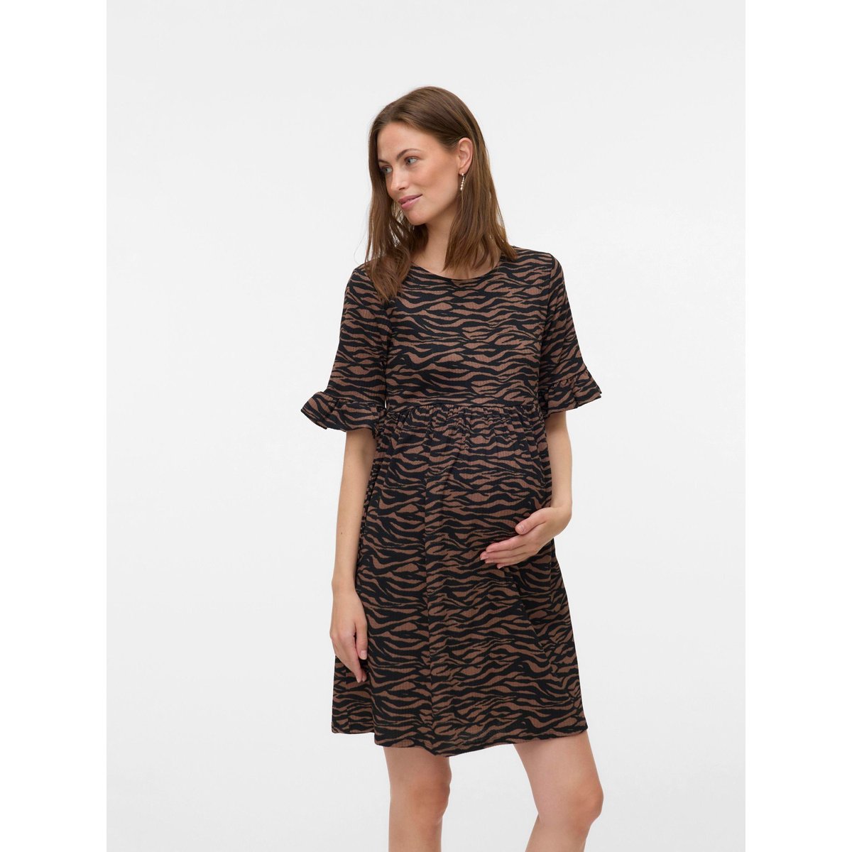 Robe deep taupe, MAMA LICIOUS