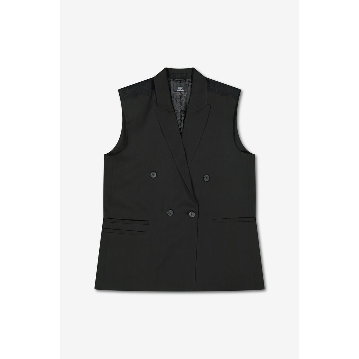 Veste sans manches TAKI black, LE TEMPS DES CERISES