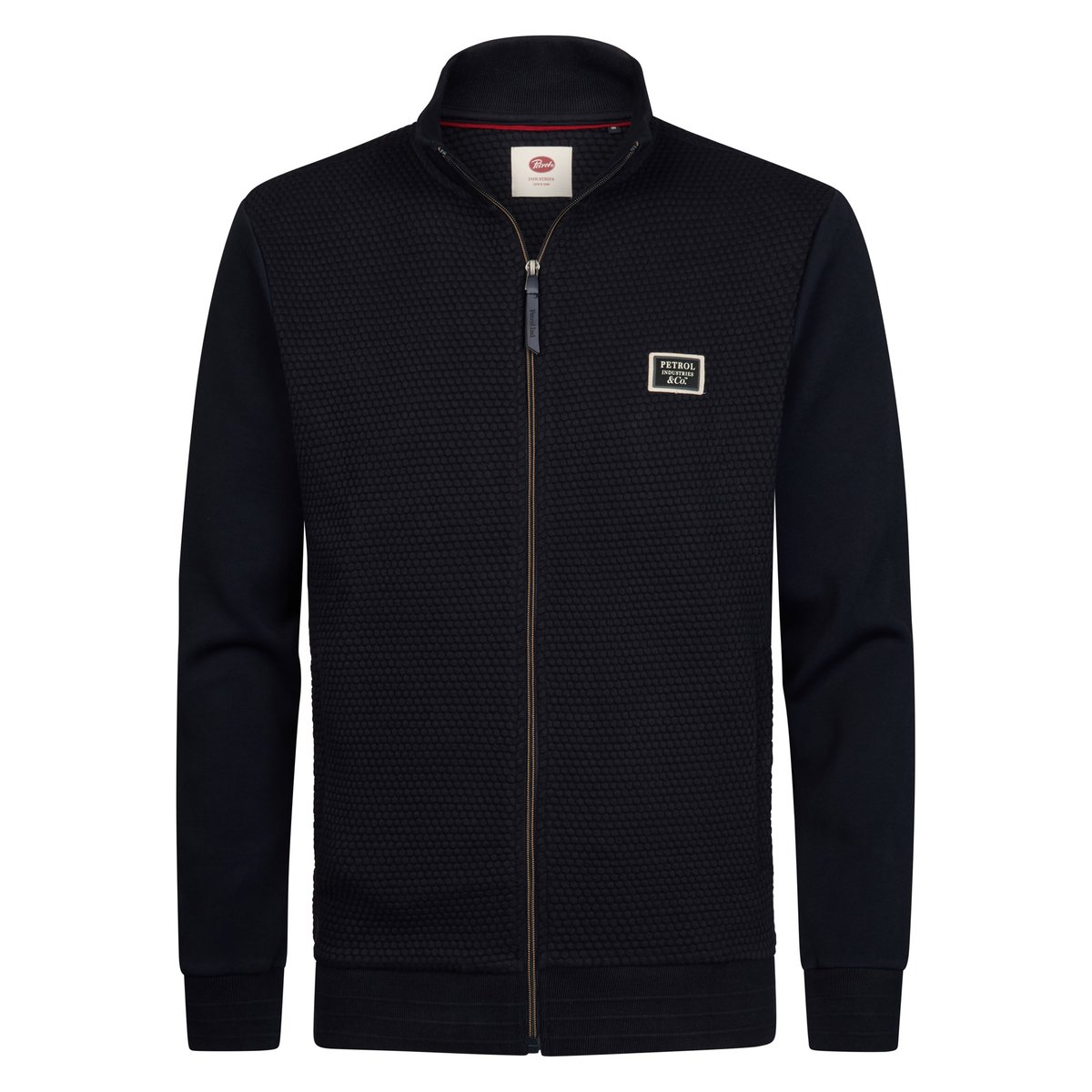 Sweat zippé à col montant ironcrest bleu royal navy, PETROL INDUSTRIES