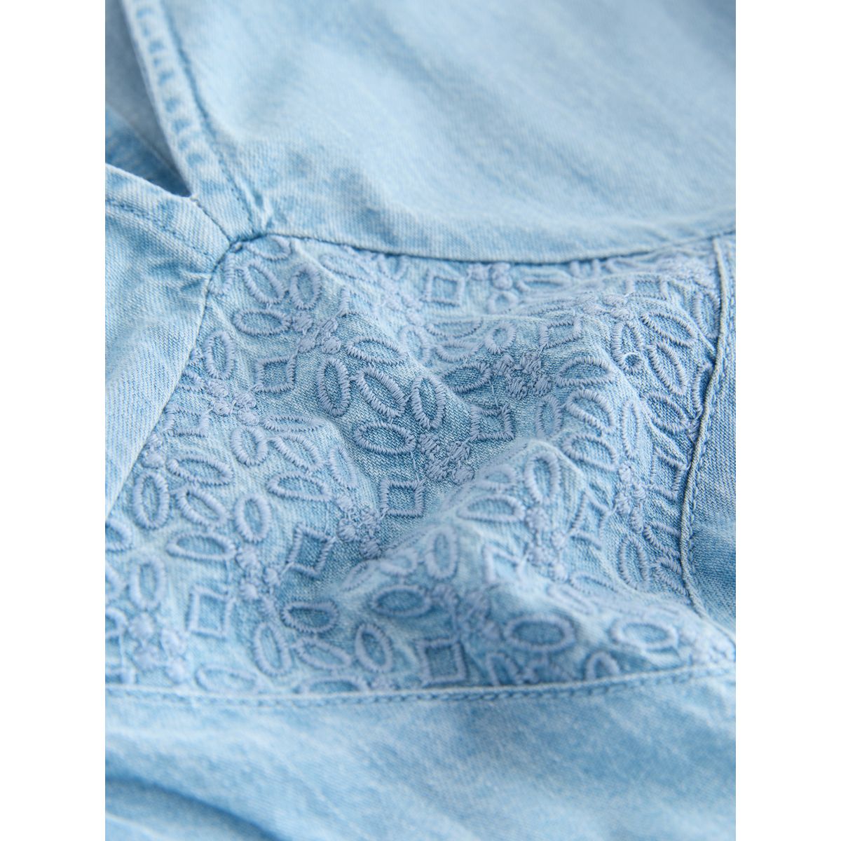 Robe longue de plage détail brodé n. premium bleach blue, NEXT