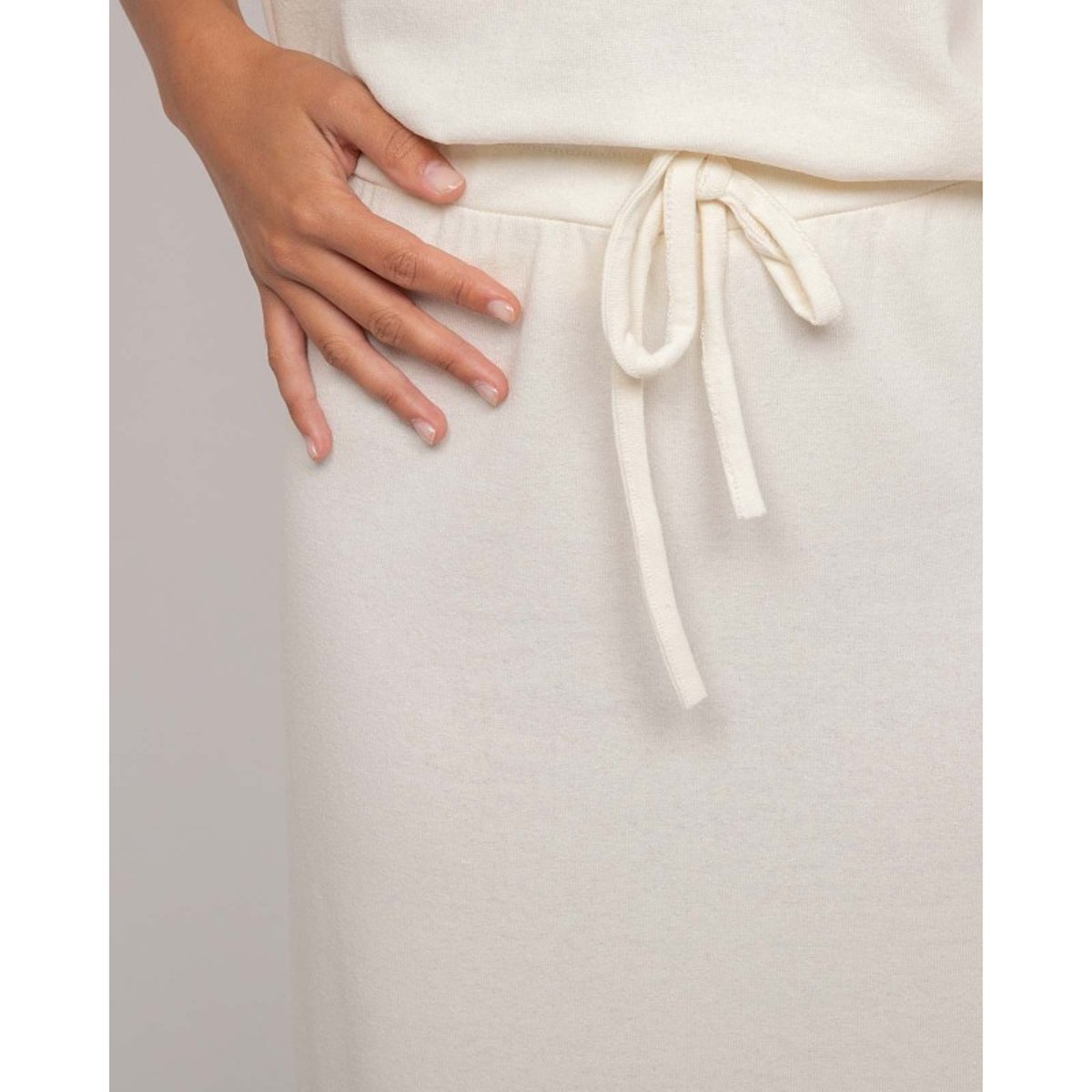 Jupe Longue Molleton Xivela gris, DONA LISA