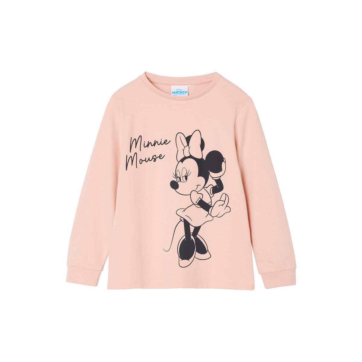 Pyjama bicolore Disney Minnie rose/gris anthracite, VERTBAUDET