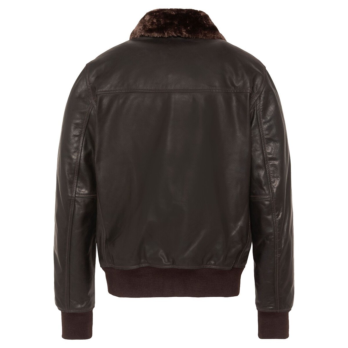 Blouson en cuir marron, SCHOTT