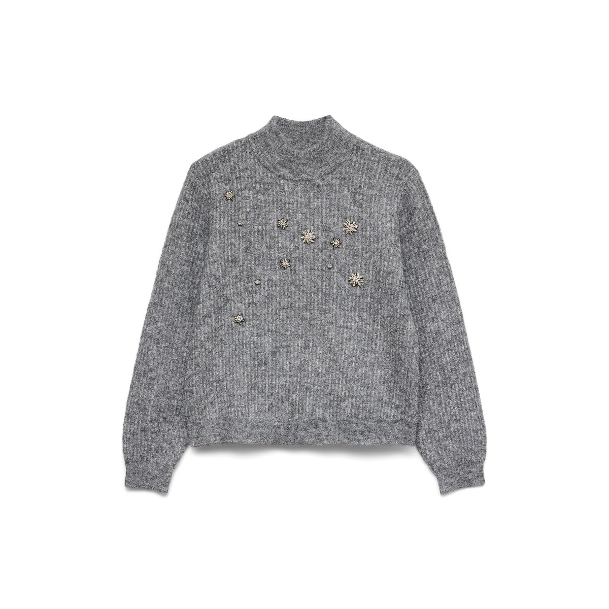 Pull En Maille medium grey melange, VERO MODA