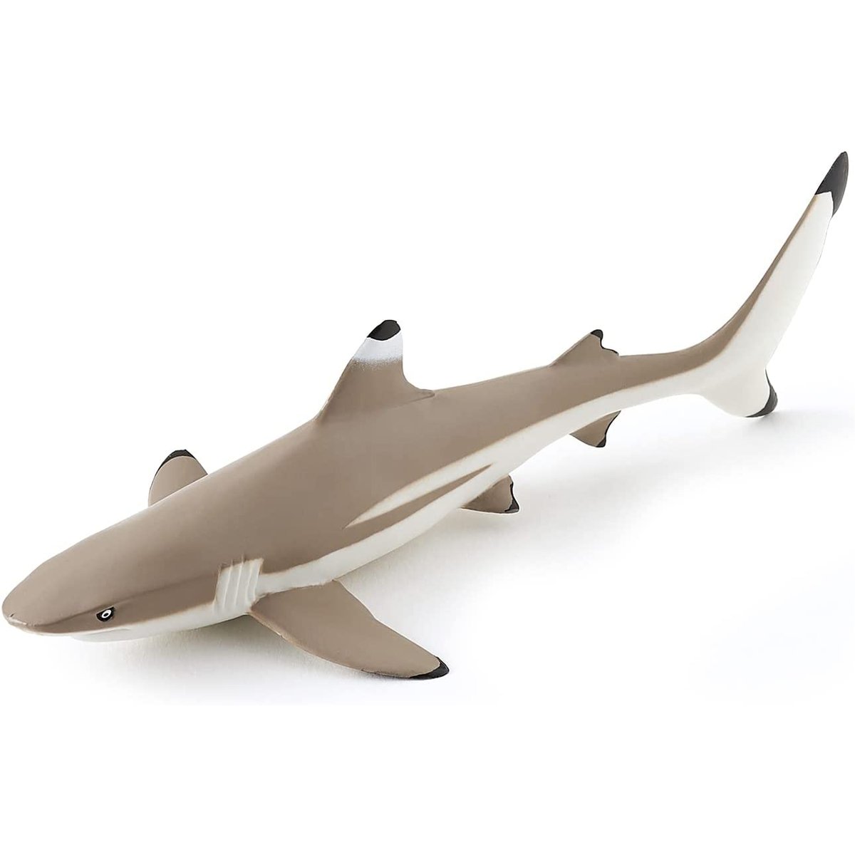Figurine Requin à pointes noires gris, PAPO