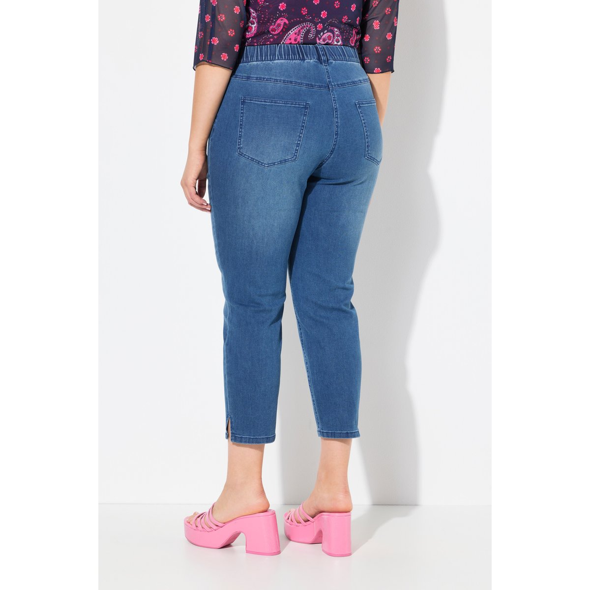 Jegging Sienna. Jambe carotte bleu clair, ULLA POPKEN