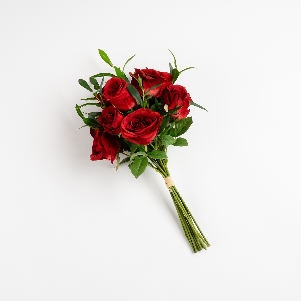 47cm Rose Bouquet with Floiage red, SO'HOME
