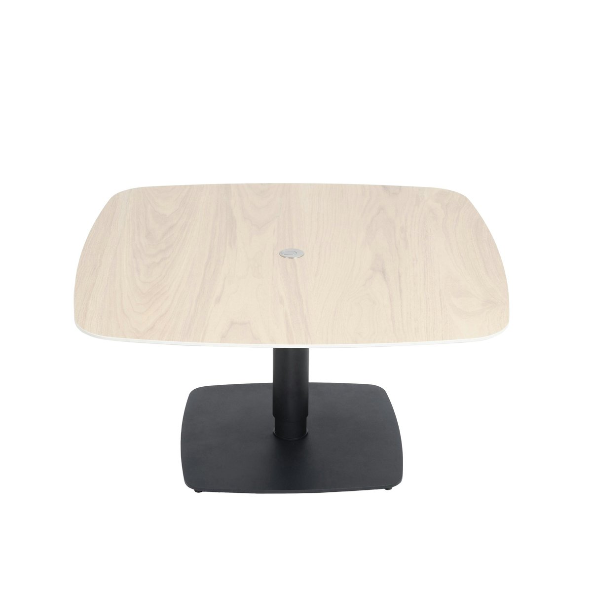 Table carrée en céramique réglable en hauteur LUGANO décor chêne, PIER IMPORT