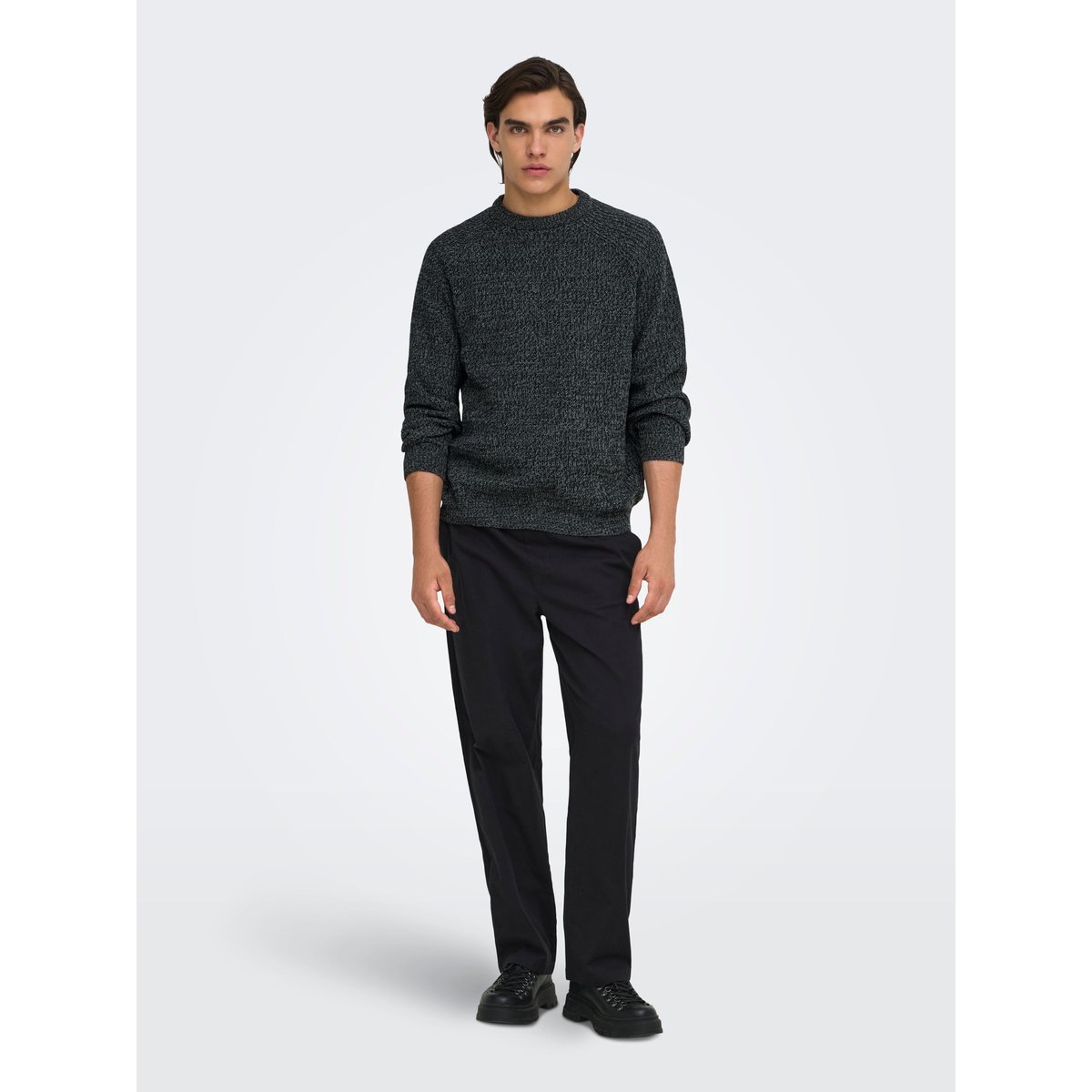 Pull En Maille black 1, ONLY & SONS