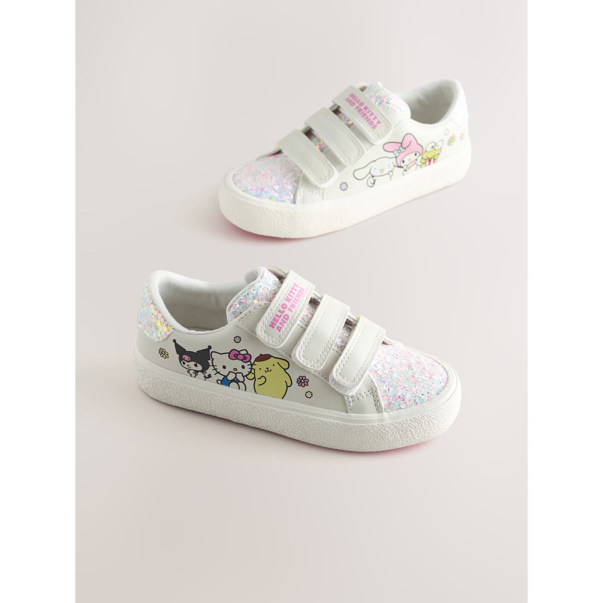 Baskets à scratch hello kitty & friends blanc, NEXT