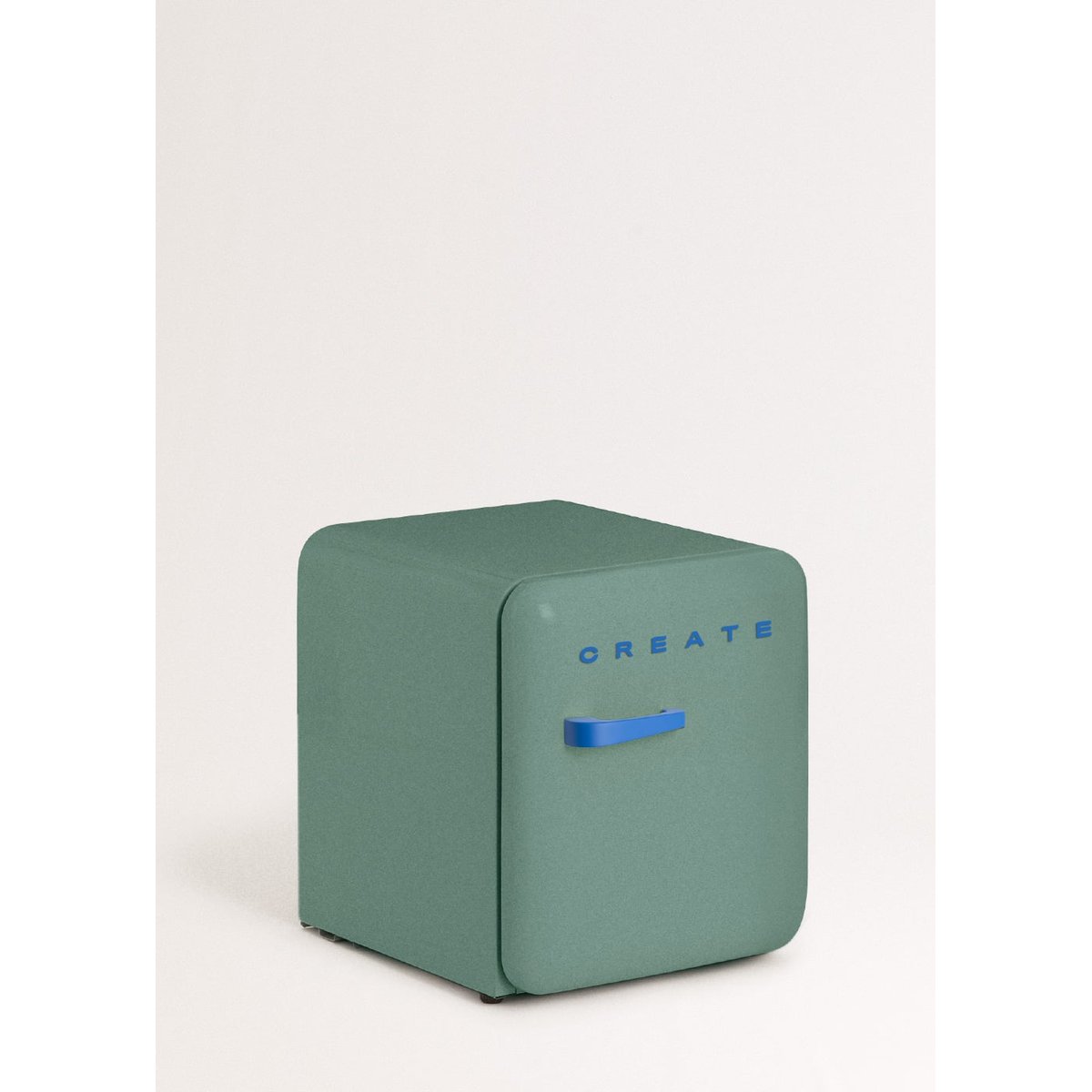 Réfrigérateur rétro FRIDGE RETRO 48L vert sauge/bleu cobalt, CREATE