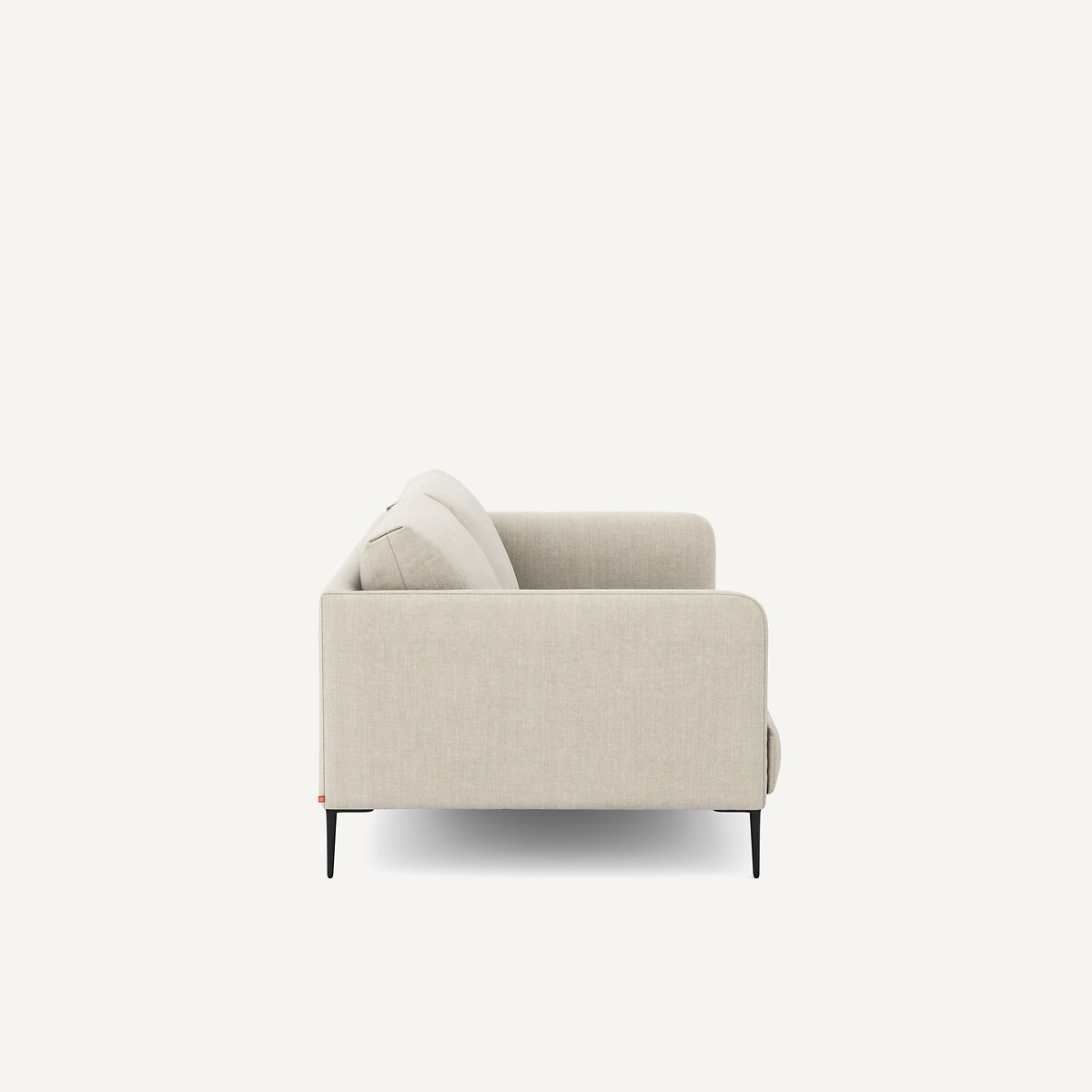 Katoenen en linnen compacte zetel, Oscar, ontwerp Emmanuel Gallina beige , AM.PM X EMMANUEL GALLINA