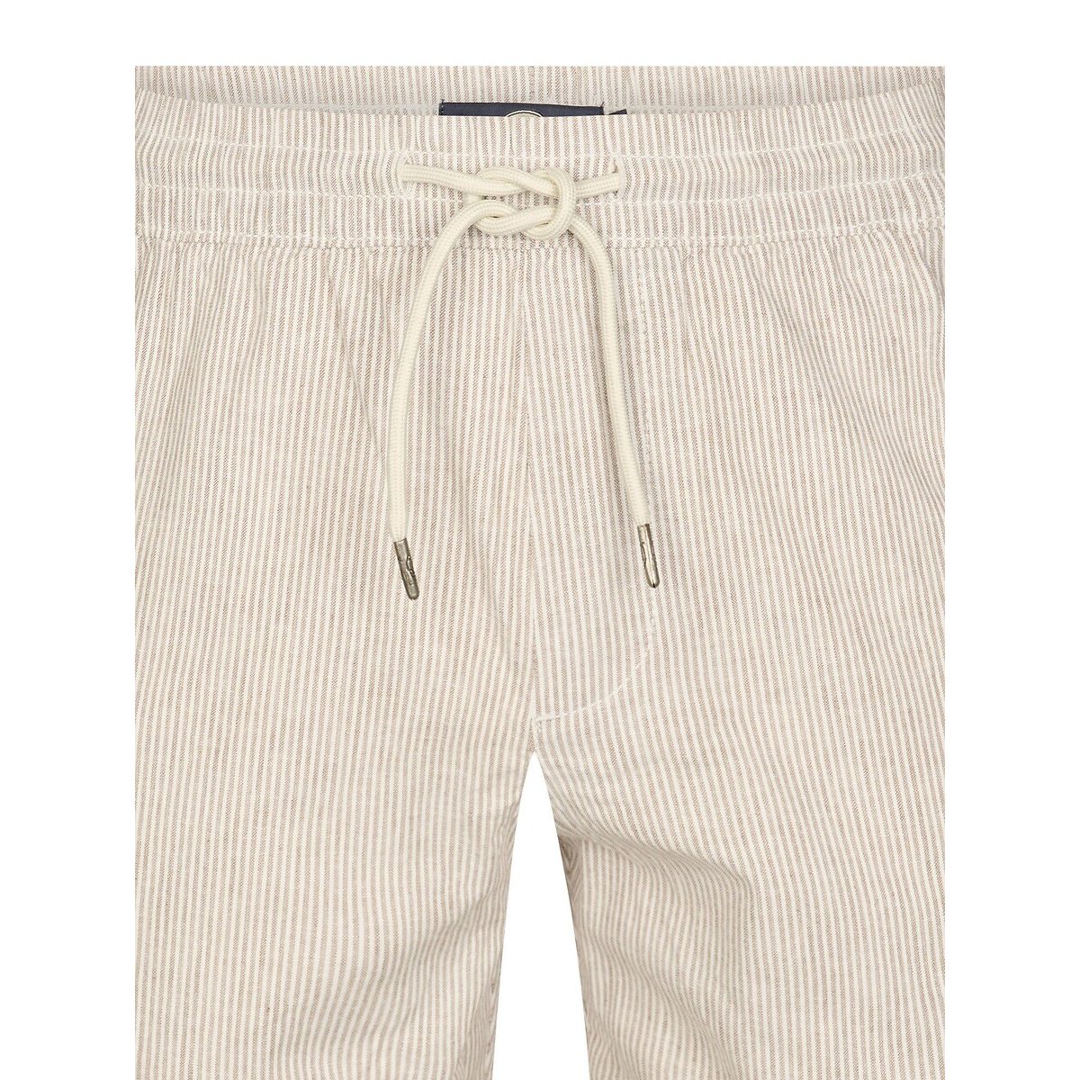 Short chino en lin mélangé beige, PETROL INDUSTRIES
