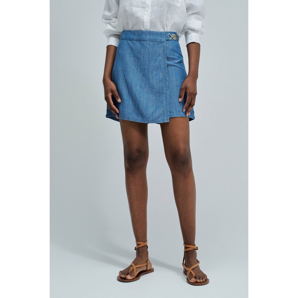SKORT EN LIGHTDENIM bleu, SALSA JEANS